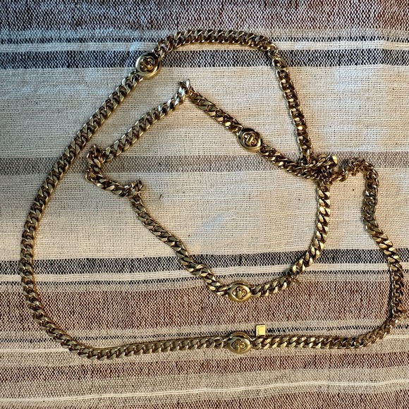 Coach New York Gold Chunky Chain Necklace - Picture 1 of 4